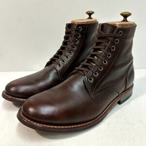 EXCELLENT Oak Street Bootmakers Field Boot Plain Toe Brown Chromexcel 10.5